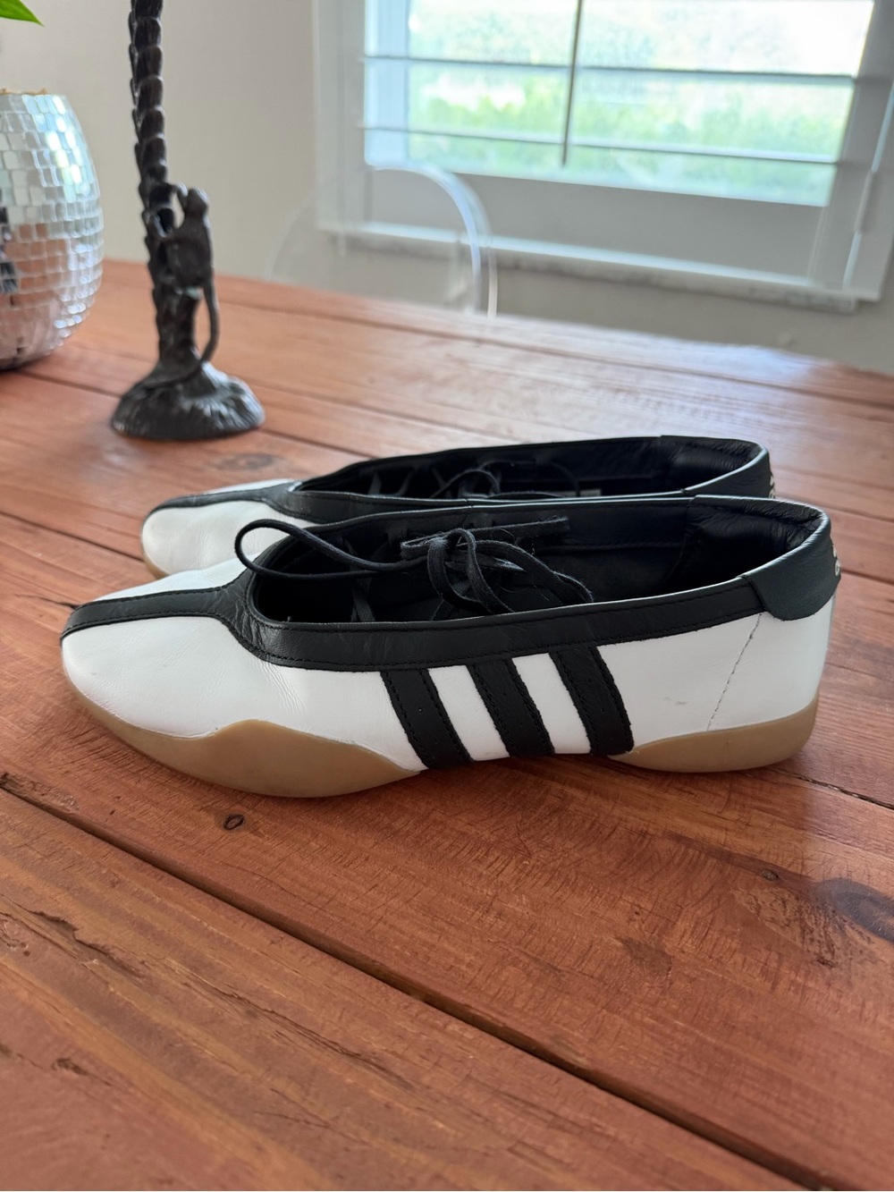 Adidas taekwondo ballet flats - classic White & Black